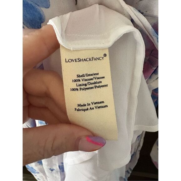 NWT LoveShackFancy Bevelyn Blouson-Sleeve Floral Maxi Dress Size 4 $695 MSRP - Picture 9 of 11